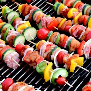 Preparado de brochetas